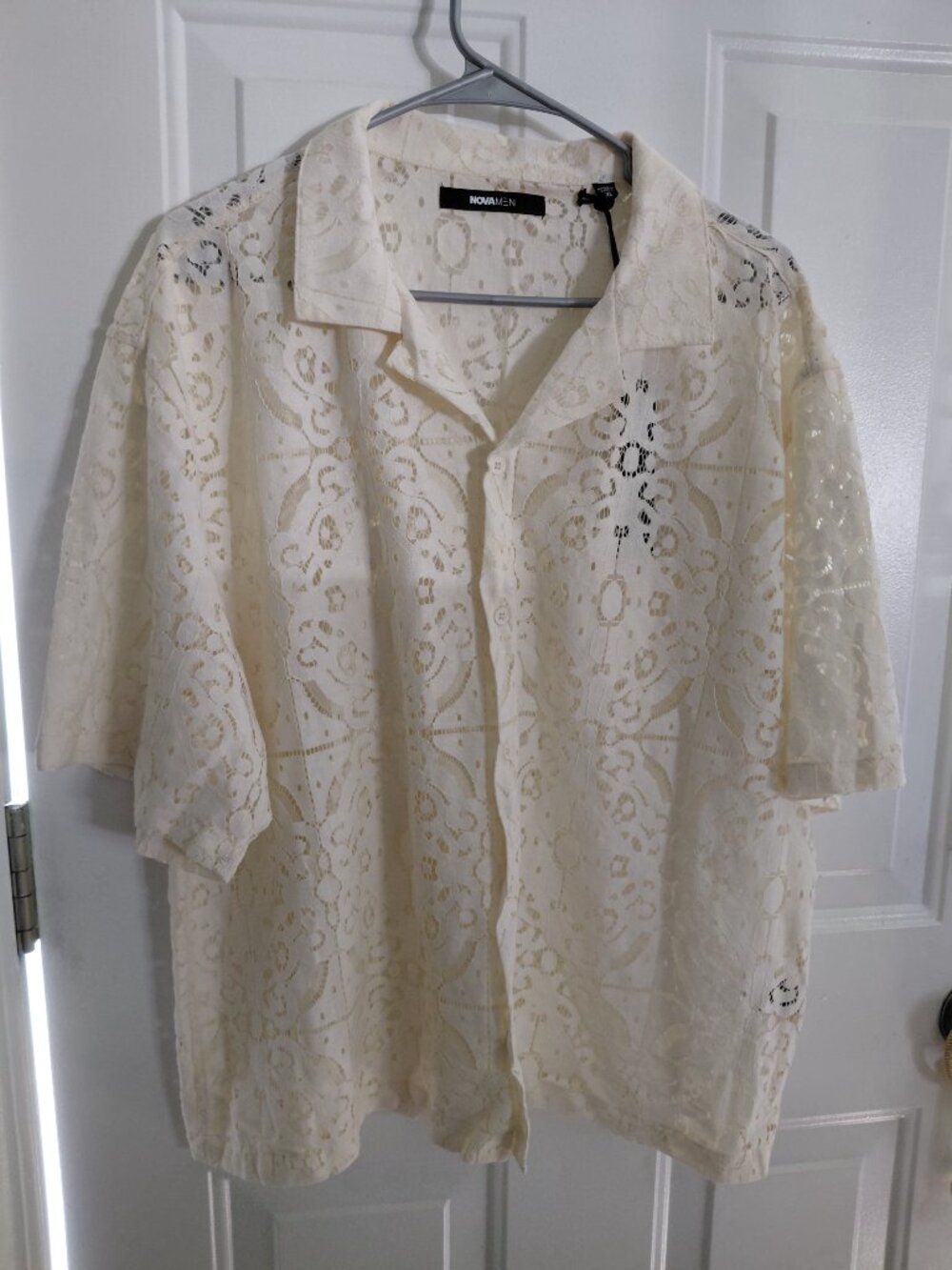 Men's Summer Lace Shirt XL by Nova Men